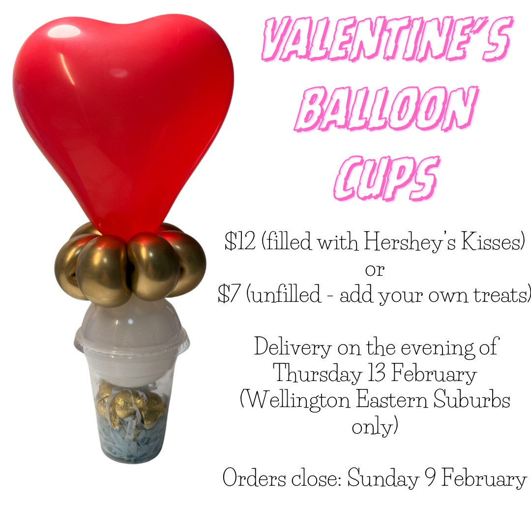Valentine's Day Balloon Cups - Limited Time only